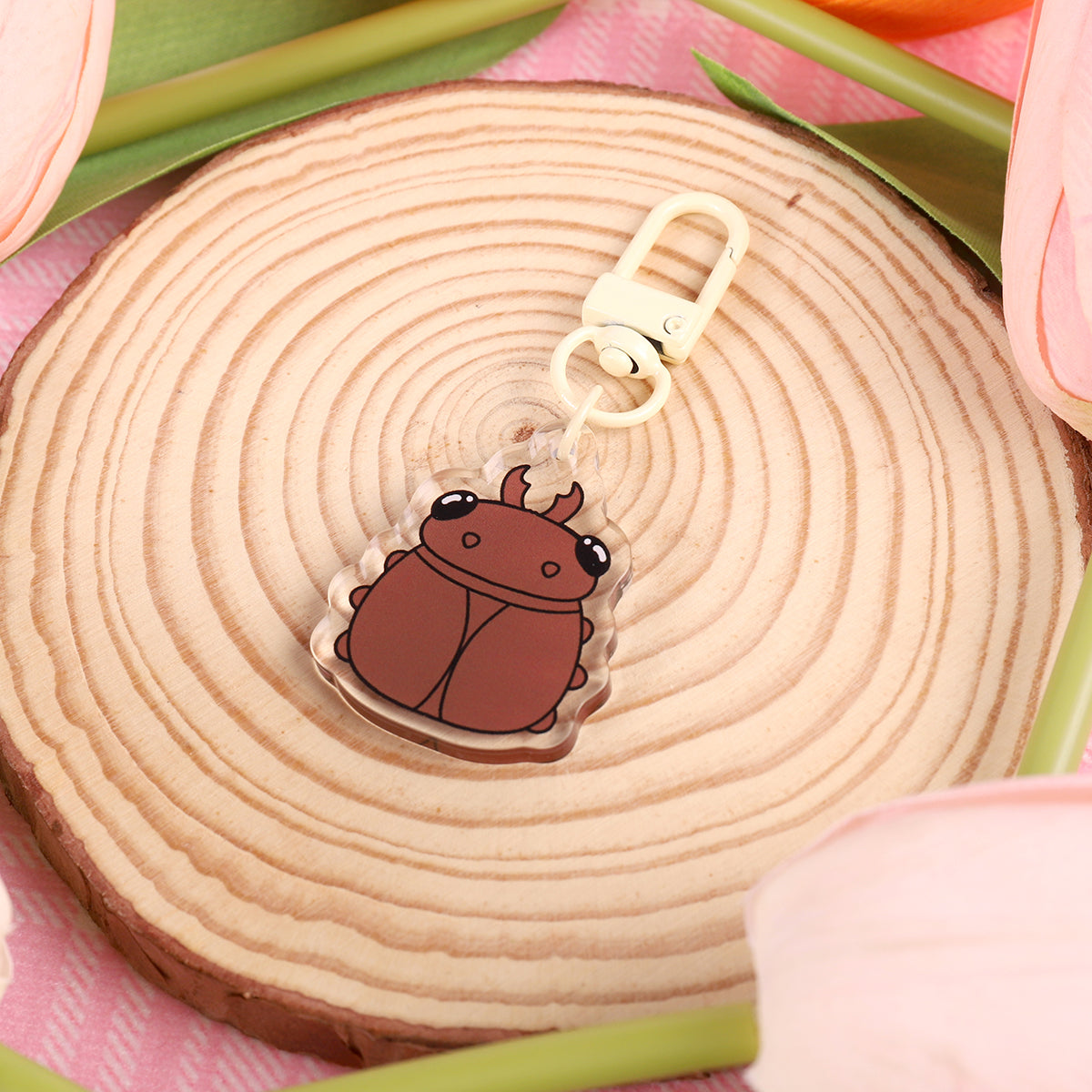 Stag Beetle- Cutie Crawlers Keychains 1.5”