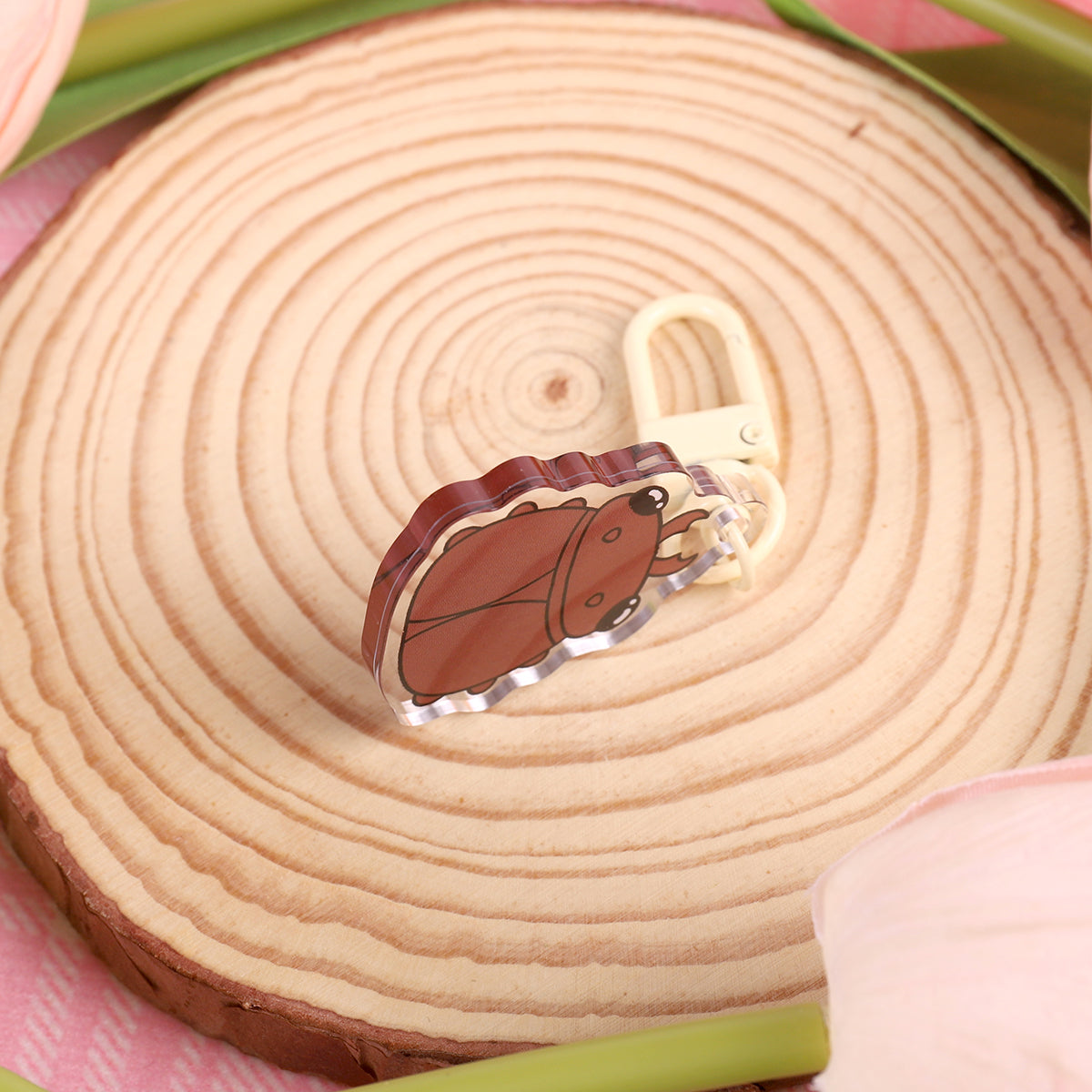 Stag Beetle- Cutie Crawlers Keychains 1.5”