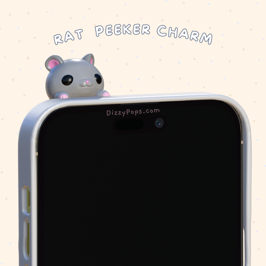 Rat Peeker Charm