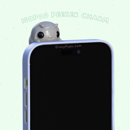 Isopod Peeker Charm