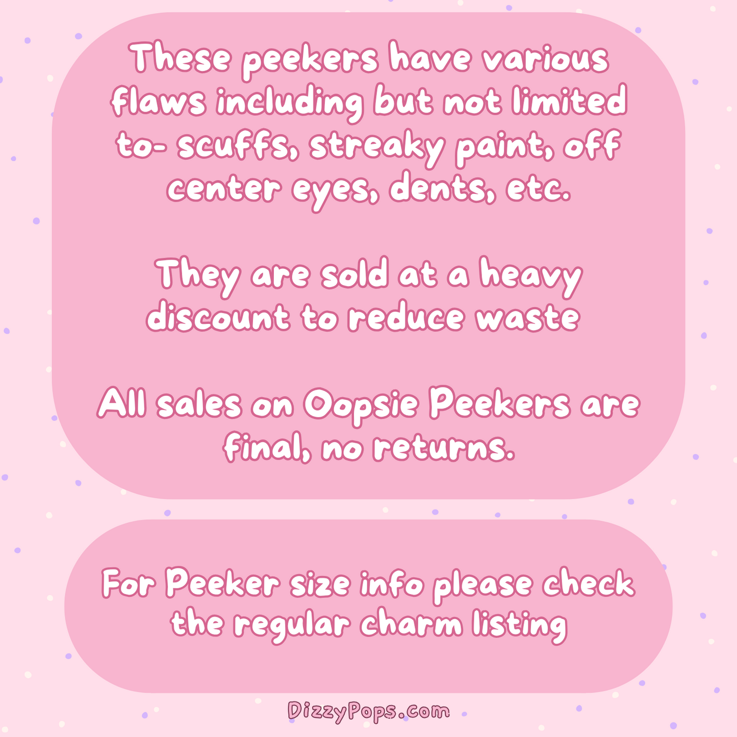 OOPSIES- Peeker Charms