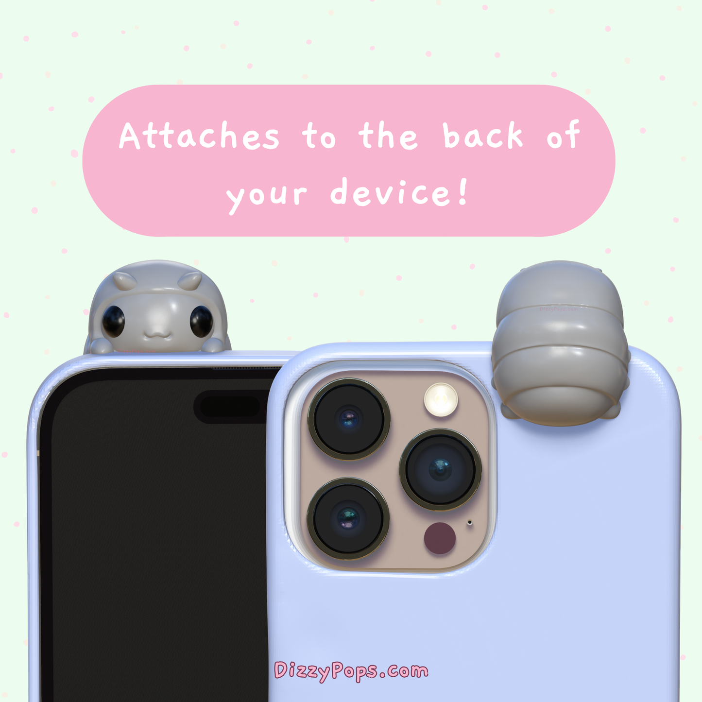 Isopod Peeker Charm