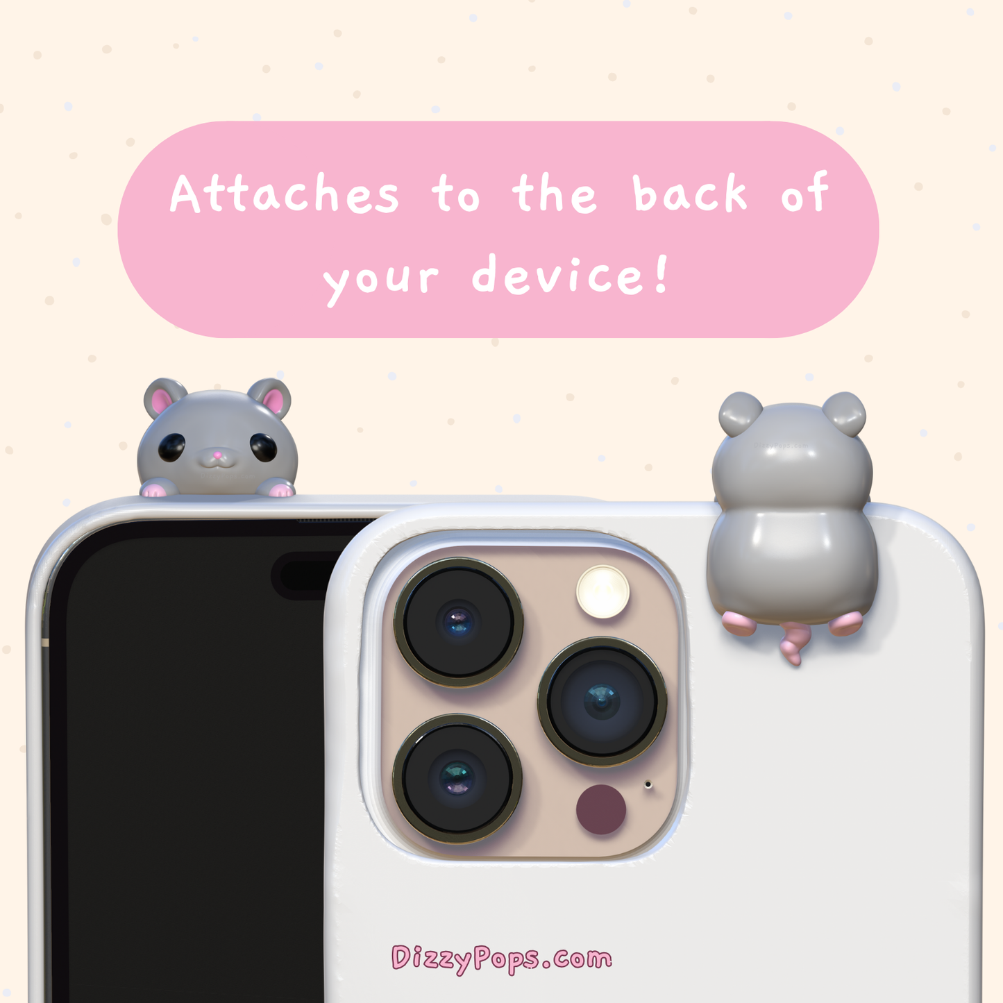 Rat Peeker Charm