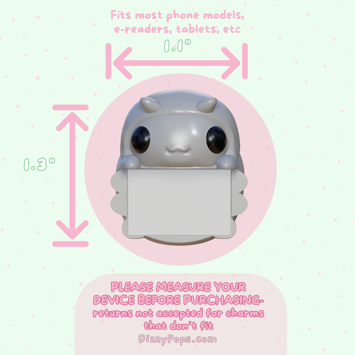 Isopod Peeker Charm