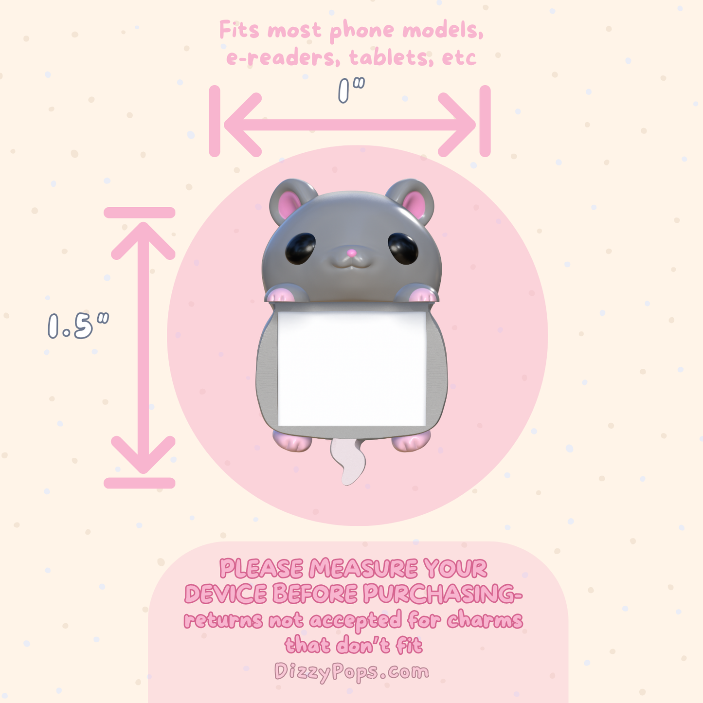 Rat Peeker Charm