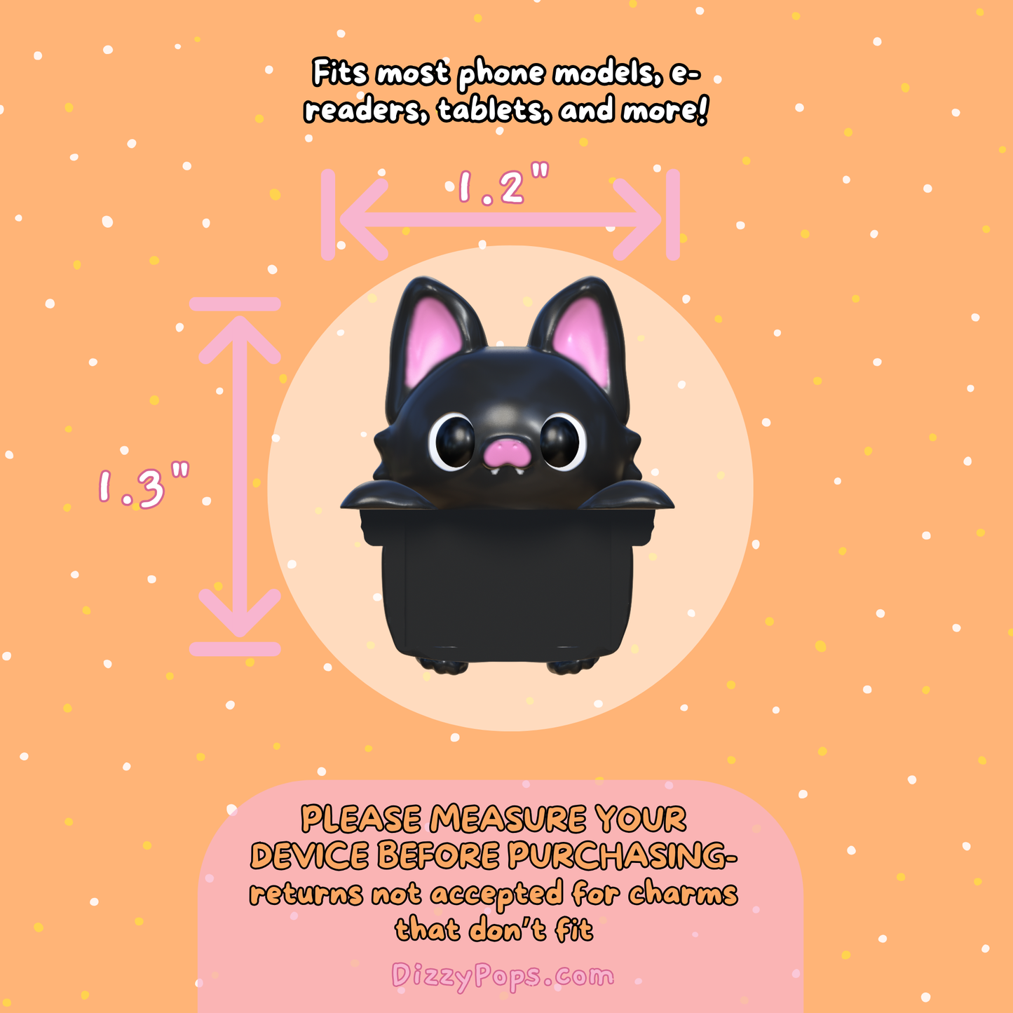 Bat Peeker Charm