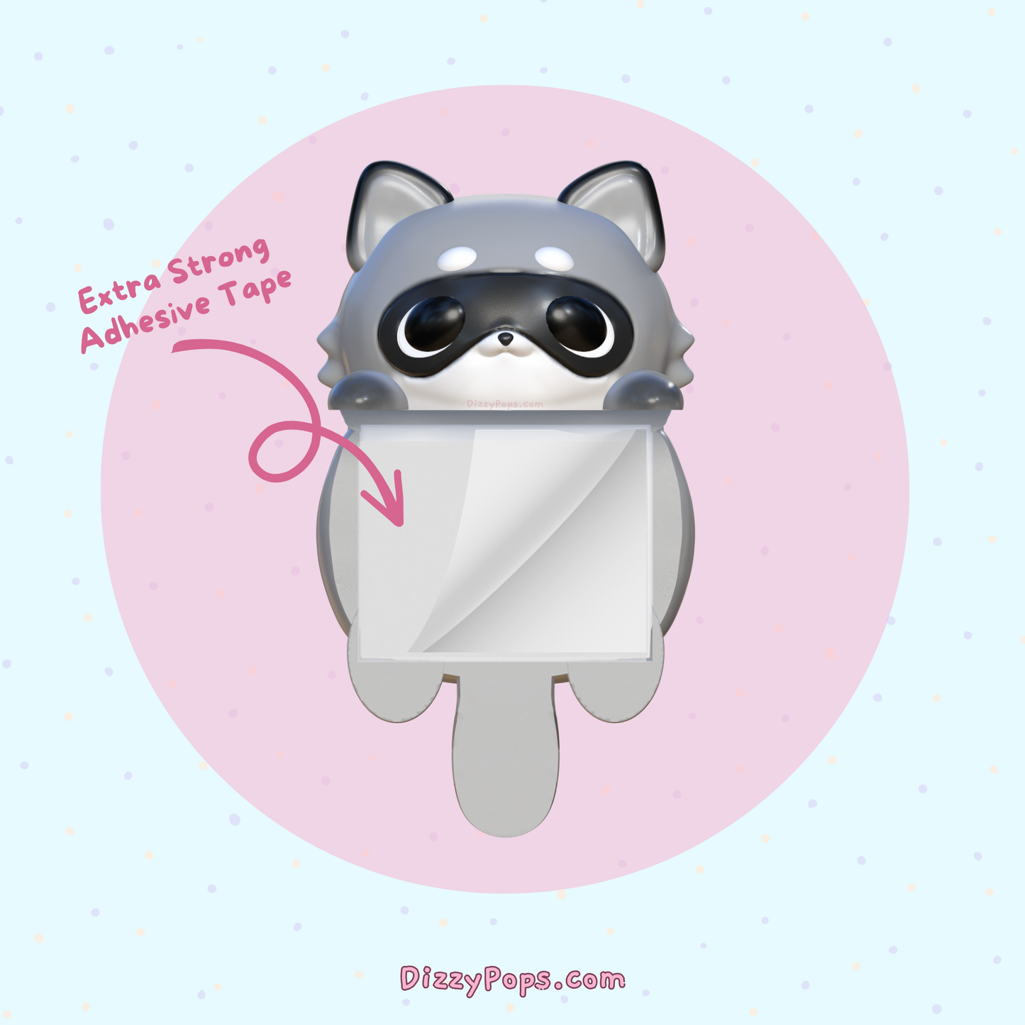 Raccoon Peeker Charm