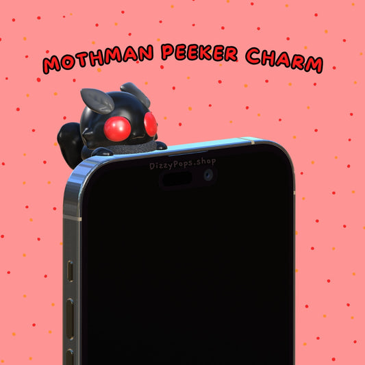Mothman Peeker Charm