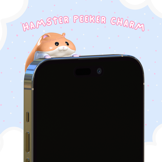 Hamster Peeker Charm