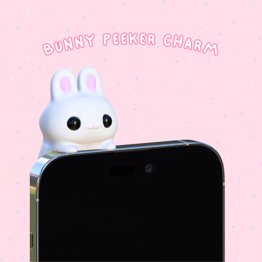 Bunny Peeker Charm