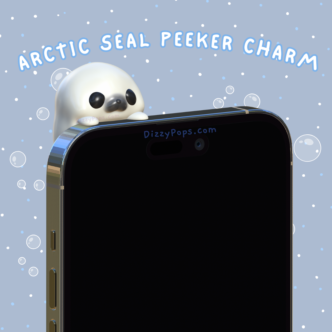 Arctic Seal Peeker Charm