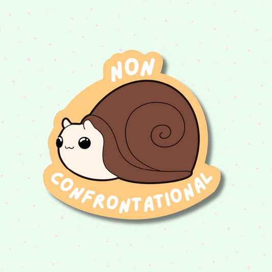 Non Confrontational Snail Sticker