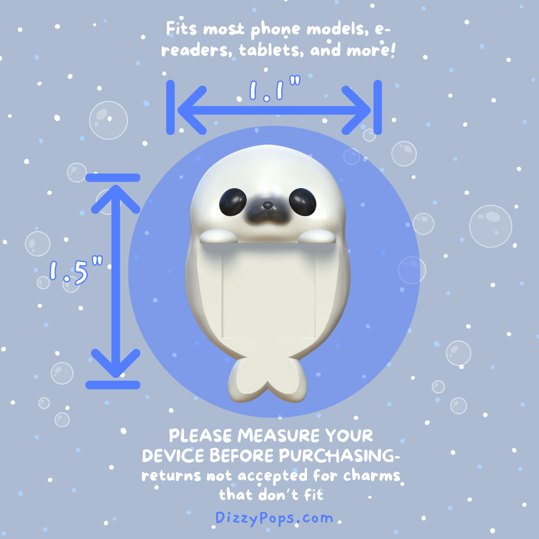 Arctic Seal Peeker Charm