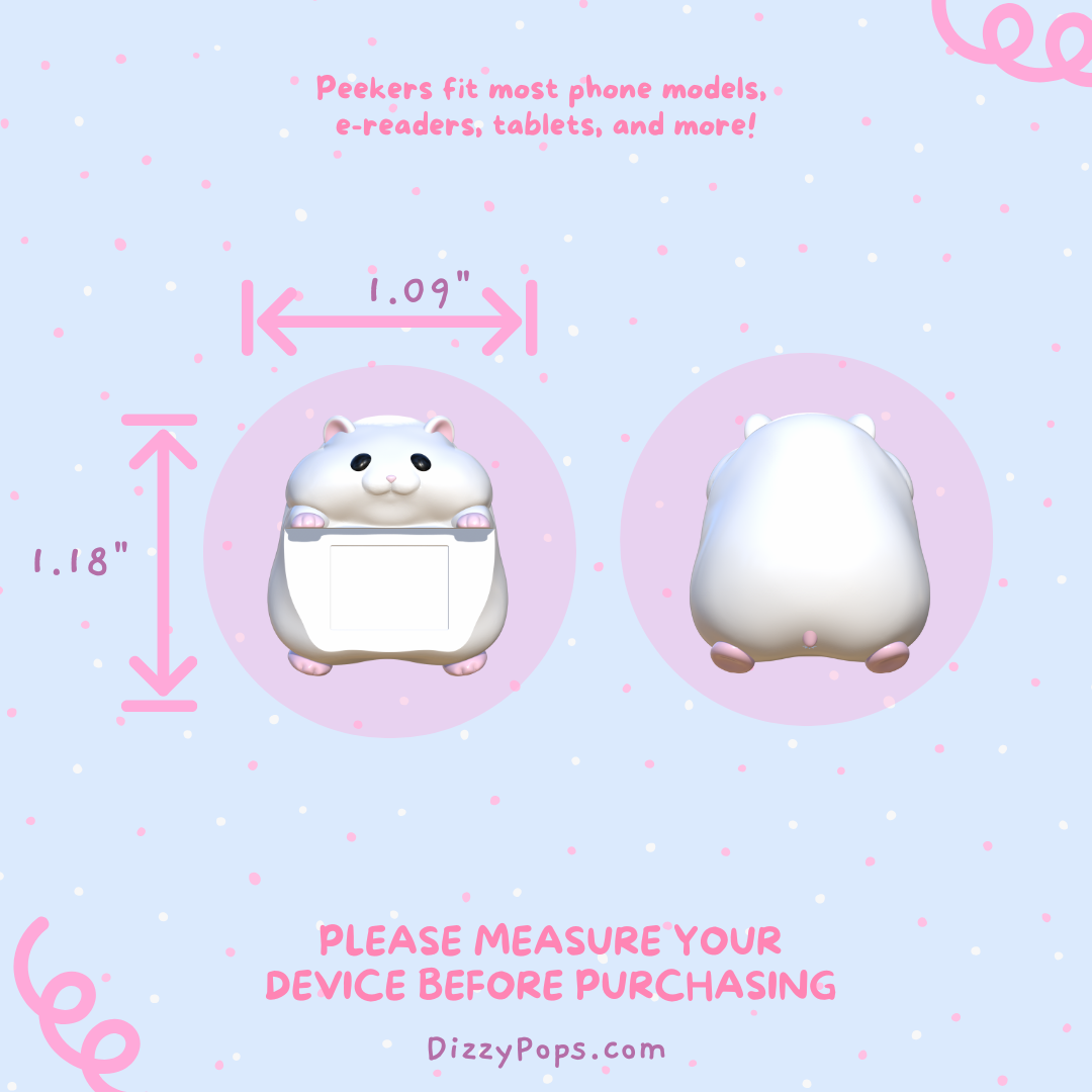 Hamster Peeker Charm