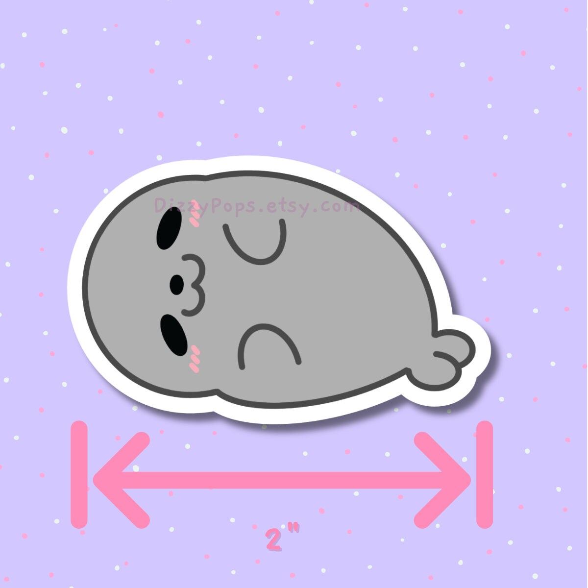 Sleepy Seal Sticker