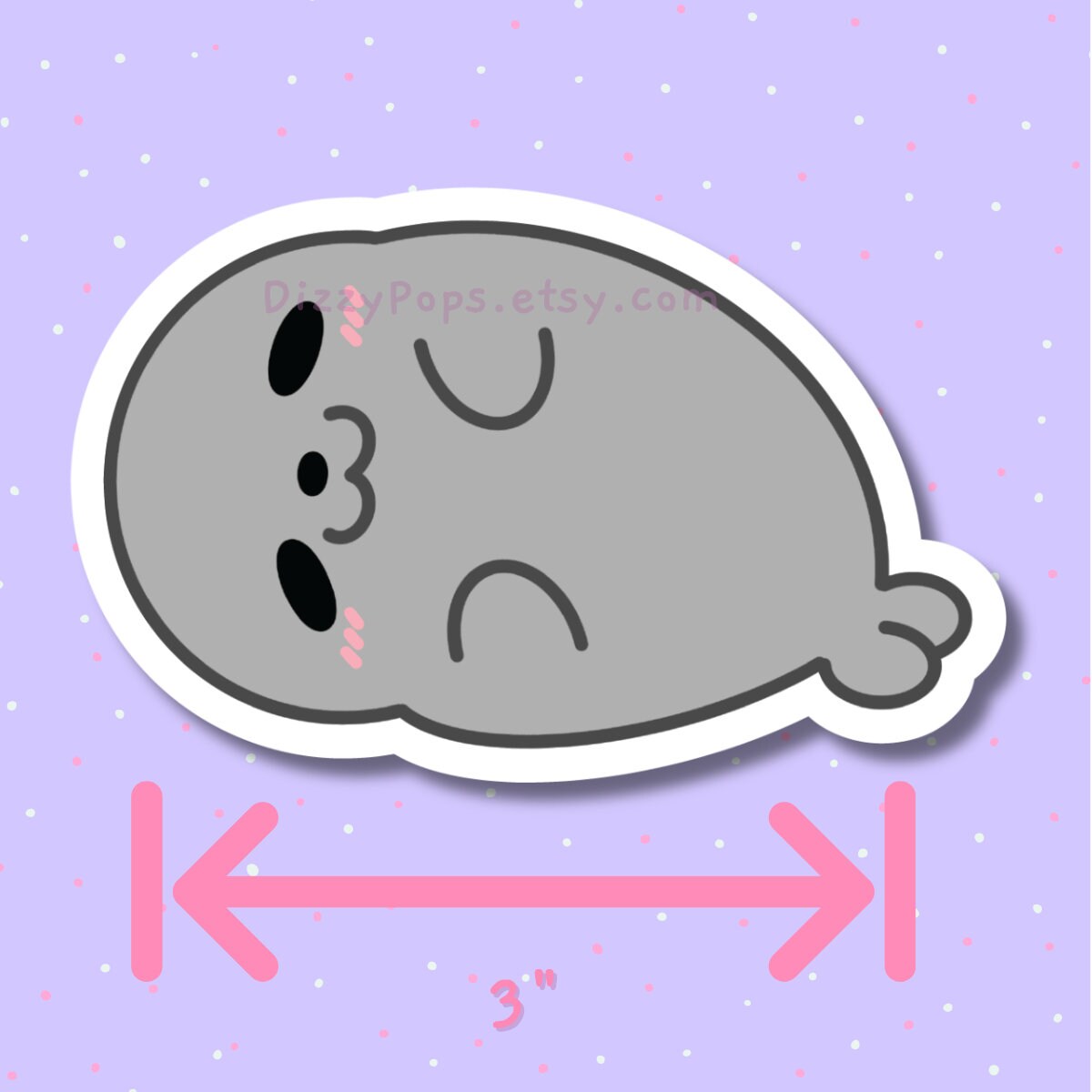 Sleepy Seal Sticker