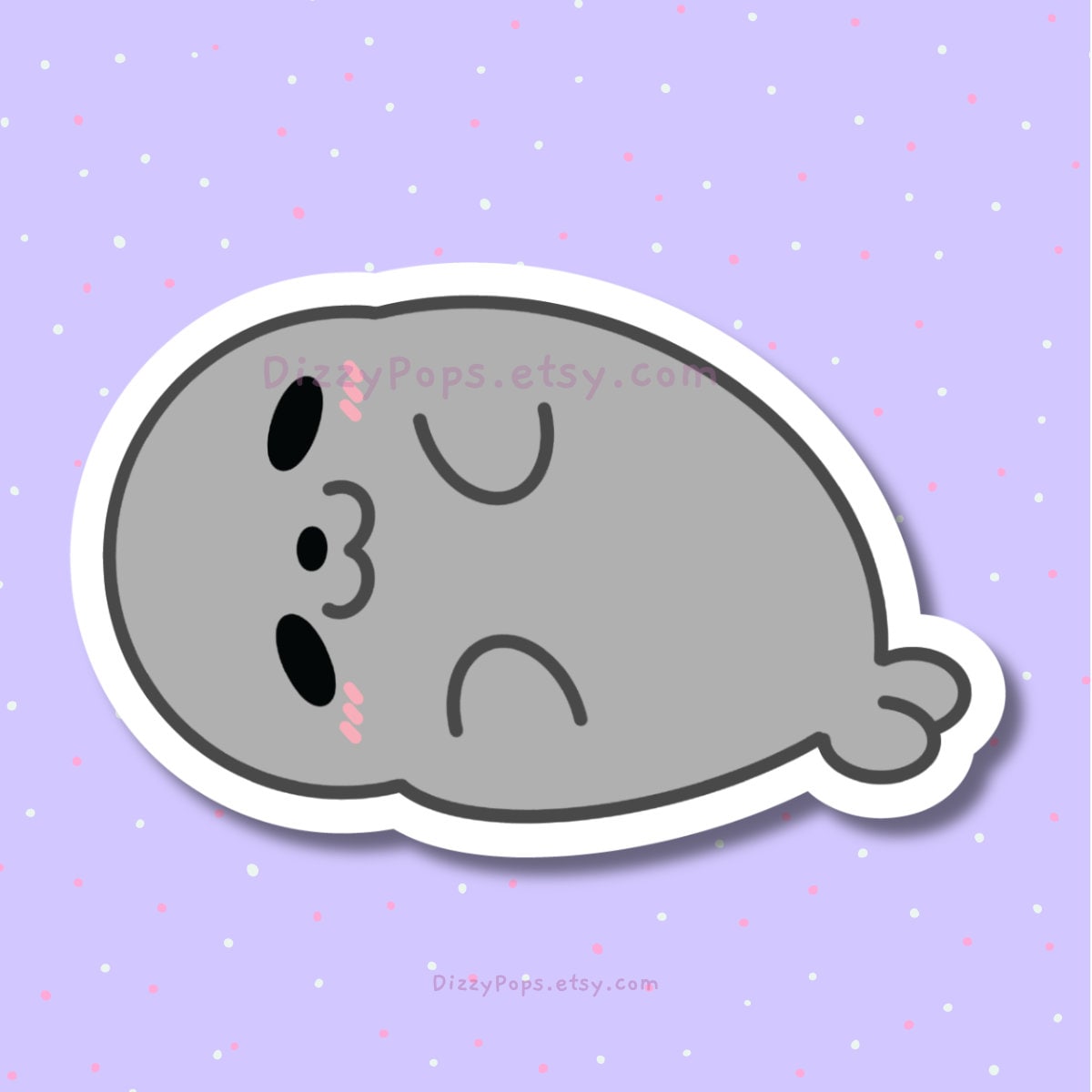 Sleepy Seal Sticker