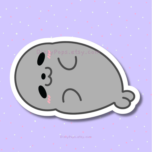 Sleepy Seal Sticker